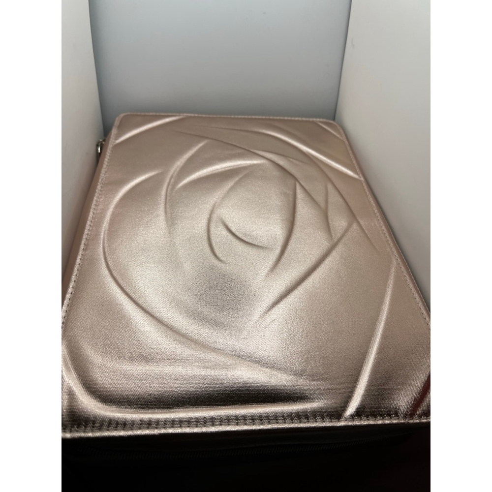 Lancôme 8x11 Rose Gold Zip makeup Case Structured